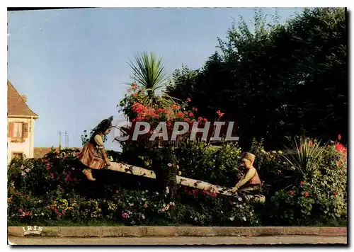 Cartes postales moderne Diebolsheim Bas Rhin Village fleuri sur la route du Rhin
