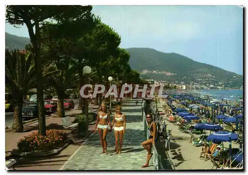 Cartes postales moderne Alassio Promenade le long de la mer