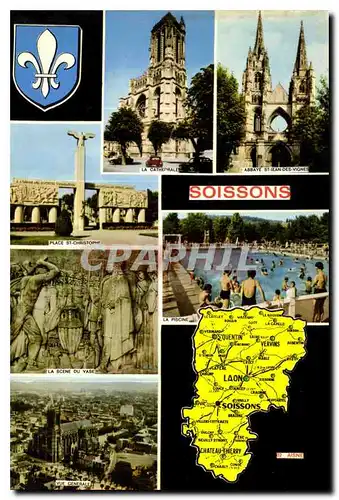 Cartes postales moderne Soissons Aisne