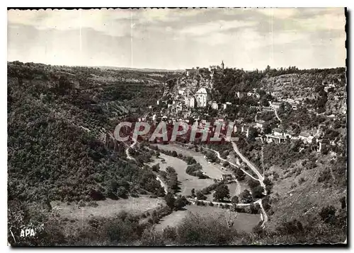 Moderne Karte Rocamadour Lot Vue d'ensemble