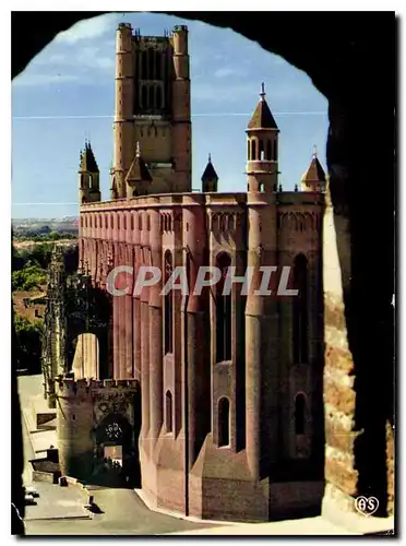 Moderne Karte Albi Tarn Ville d'Art Centre du Tourisme La Basilique Ste Cecile