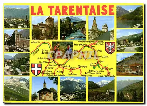 Moderne Karte En Savoie La Tarentaise