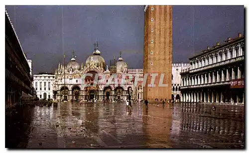 Cartes postales moderne Venezia Piazza S Marco dopo l'Alta marea