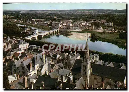 Cartes postales moderne Chinon Indre et Loire Vallee de la Vienne et vue generale