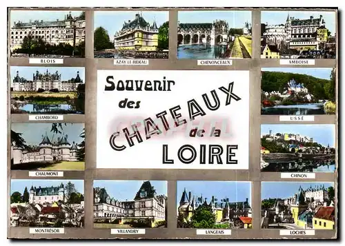 Cartes postales moderne Souvenir des Chateaux de la Loire