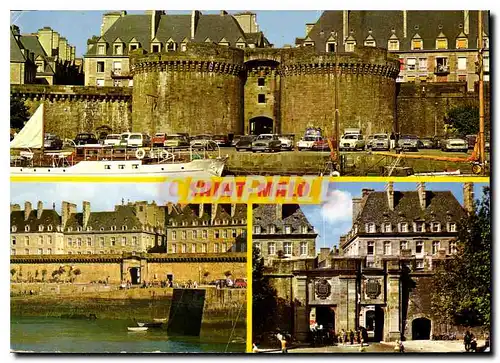Moderne Karte Confleurs de Bretagne La Cote d'Emeraude Saint Malo Cite Corsaire