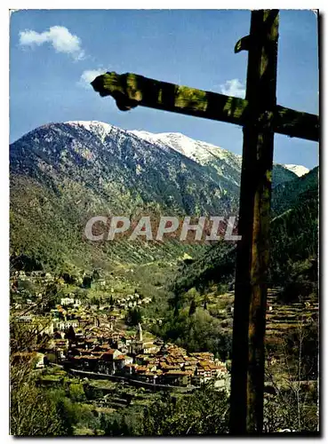 Moderne Karte St Martin Vesubie Alpes Mar Vue generale