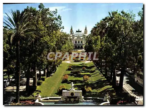 Cartes postales moderne Monte Carlo Le Casino et ses Jardins