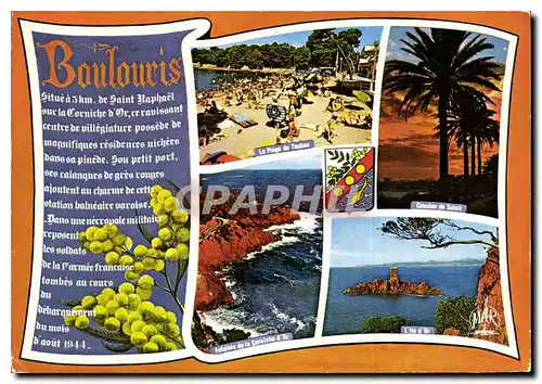 Cartes postales moderne La Cote d'Azur Boulouris Var