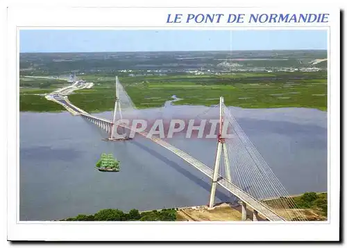 Cartes postales moderne Le Pont de Normandie Le Havre Honfleur France