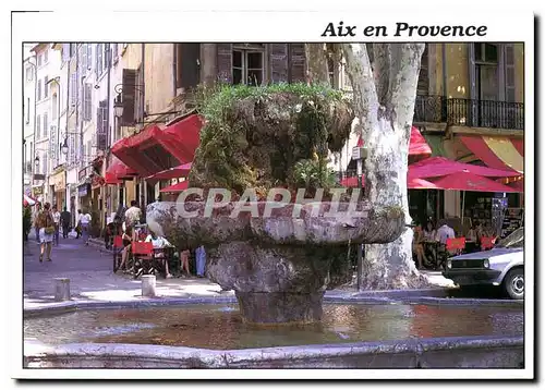 Moderne Karte Aix en Provence La Fontaine Moussue