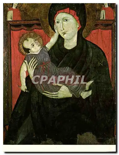 Moderne Karte Vierge a l'Enfant Maitre della Maddalena