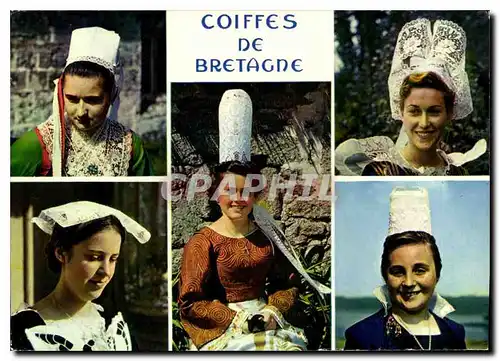 Cartes postales moderne Coiffes de Bretagne