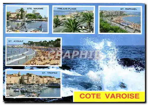 Cartes postales moderne Cote Varoise St Raphael Frejus Plage St Tropez St Aygulf