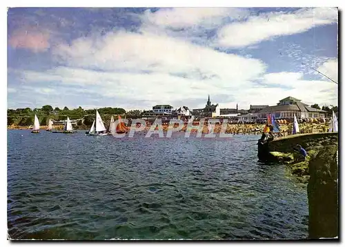 Moderne Karte Saint Quay Portrieux Plage du Casino Bateaux