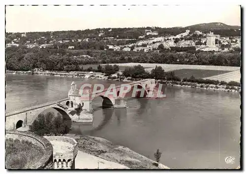 Moderne Karte Avignon Le Pont St Benezet