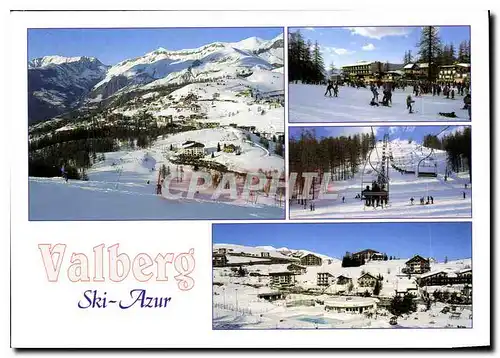 Moderne Karte Valberg Ski Azur