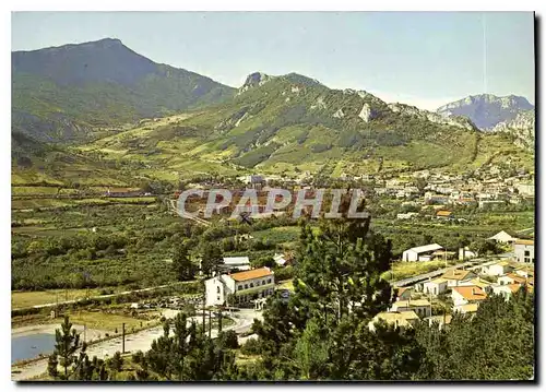 Moderne Karte Serres Htes Alpes Vue generale A gauche le plan d'eau Au centre le roc de Jardanne