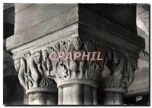 Cartes postales moderne Paray le Monial La Basilique detail d'un Chapiteau