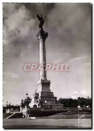 Moderne Karte Bordeaux Gironde Monument des Girondins