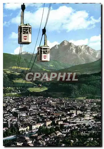 Moderne Karte Innsbruck Tirol Jeux olympiques d'hiver Teleferique