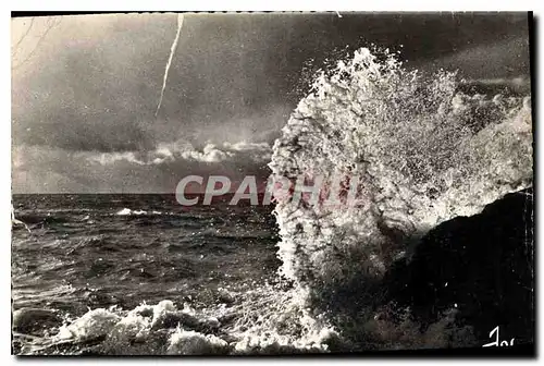 Cartes postales moderne Bretagne Vent de Suroit Un beau panache sur la cote de Bretagne