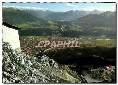 Cartes postales moderne Innsbruck Hafelekar Seegrube et les Alpes Teleferique