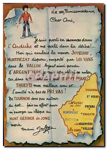 Cartes postales moderne Mont Gerbier de Jonc