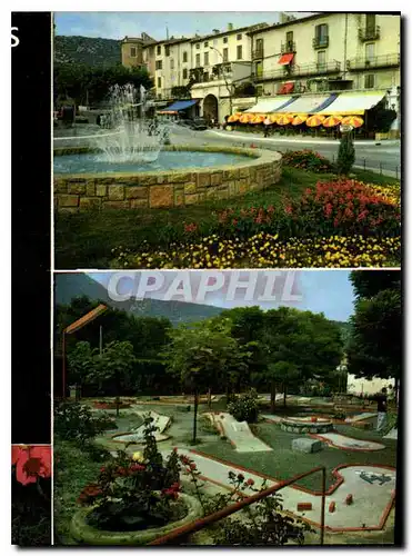 Cartes postales moderne Nyons Drome la Fontaine du Rond Point et le Golf