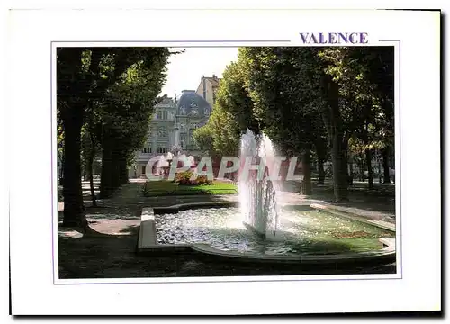 Cartes postales moderne Images de France Drome Valence les Fontaines des Boulevards