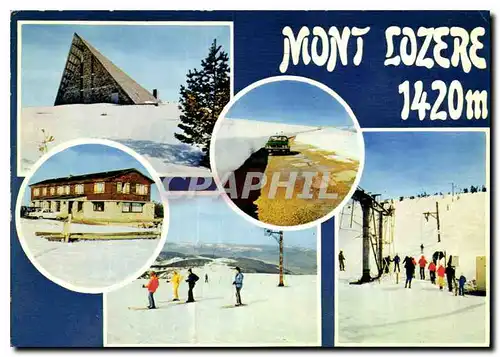 Moderne Karte Station du Mont Lozere