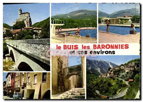 Cartes postales moderne Le Buis les Baronnies drome et ses environs Pierrelongue la Piscine les Arcades Porte Renaissanc