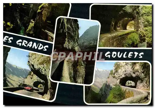 Moderne Karte Les Alpes touristique les Grands Goulets