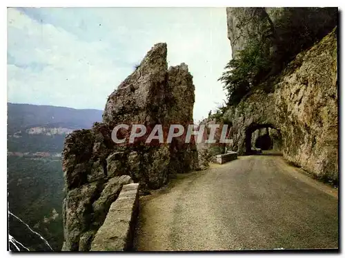 Moderne Karte Paysages du Royans la route de Combe Laval la cours du Cholet une des plus vertigineuses de Fran