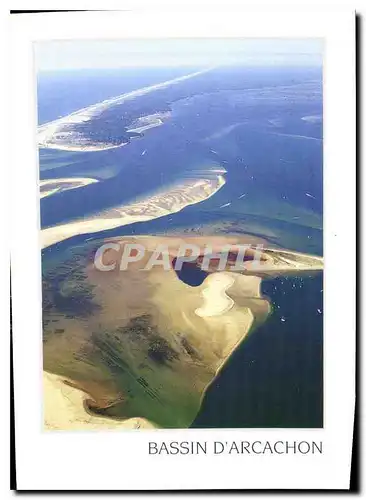 Moderne Karte Bassin d'Arcachon Gironde le Banc d'Arguin