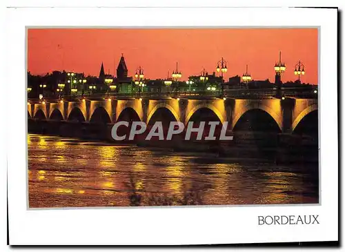 Cartes postales moderne Bordeaux Gironde le Pont Napoleon dit Pont de Pierre