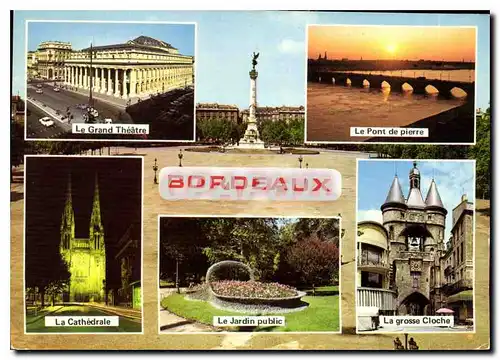 Cartes postales moderne Bordeaux Gironde Divers aspects