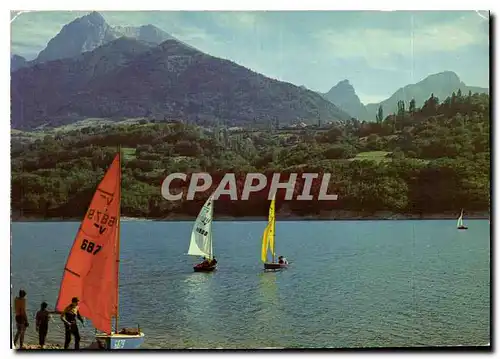Cartes postales moderne Les Alpes du dauphine le Lac du Sautet et le Massif du Faraud