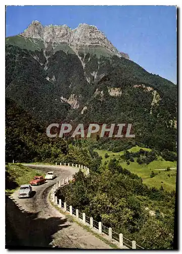 Moderne Karte Les Bauges Pittoresque Col du Frene St Pierre d'Albigny Savoie la Pittoresque route du Col et l'