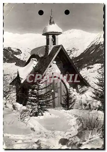 Cartes postales moderne Courchevel Savoie la Chapelle du Cure d'Ars Clef a l'hotel du Roc Morlet