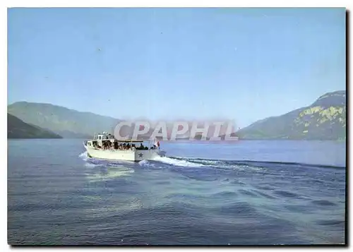 Cartes postales moderne Aix les Bains Promenade sur le Lac du Bourget Bateau