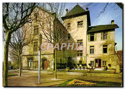 Moderne Karte Aix les Bains Savoie la Mairie et le Syndicat d'initiative