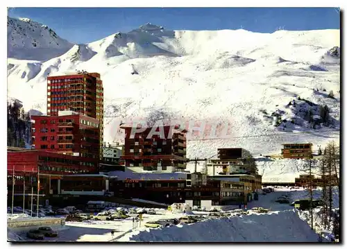 Moderne Karte La Plagne 2000 Savoie la Station et les Pistes du biolley