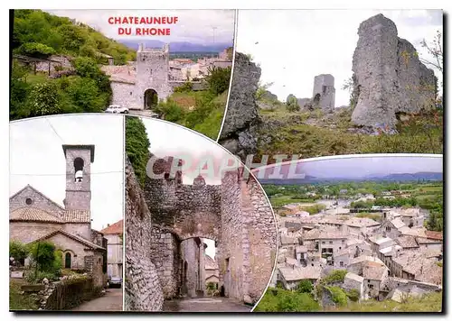 Moderne Karte Chateauneuf du Rhone Drome