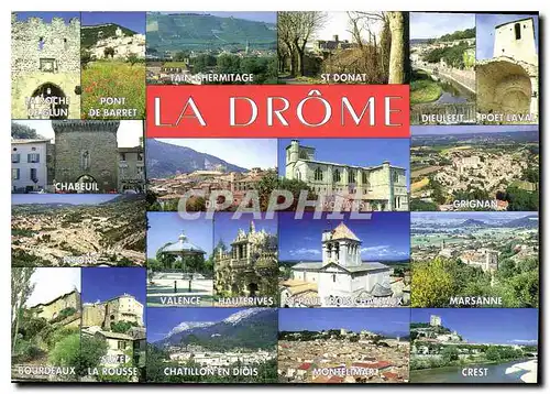 Moderne Karte Images de France drome