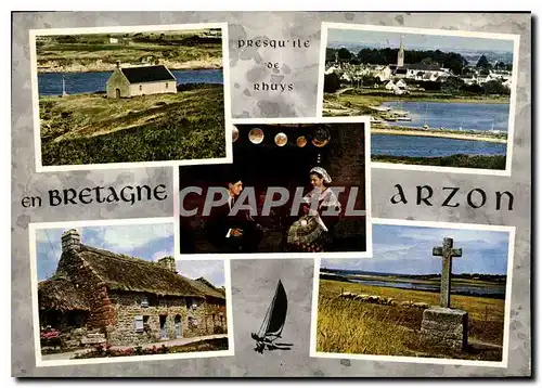 Cartes postales moderne La Bretagne Pittoresque dans la Presqu'ile de Rhuys a proximite de Port Navalo Arzon