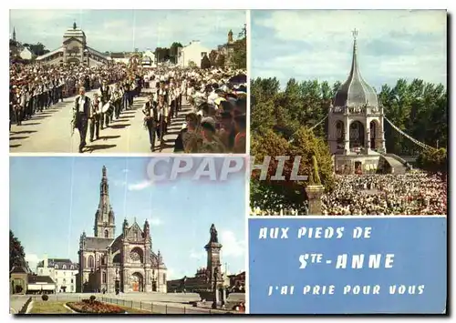 Cartes postales moderne Saint Anne d'Auray le Pardon le Pelerinage la basilique et la Fontaine