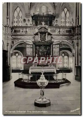Cartes postales moderne hillorod Interior fra Slotskirken