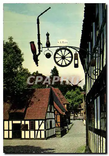 Cartes postales moderne Den Gamle By Arhus Danmark the turner's sign 1850 1900 Naestved