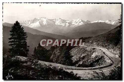 Moderne Karte Les Pyrenees la Route des Cols Pyreneens Sous les Cimes neigeuses la route du Col d'Aspin serpen
